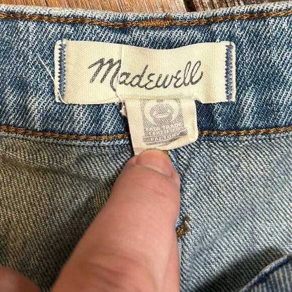 MADEWELL The High Rise Slim Crop Boy Jean Size 24 - Picture 4 of 9